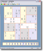 12x12 Sudoku mit zweistelligen Zahlen